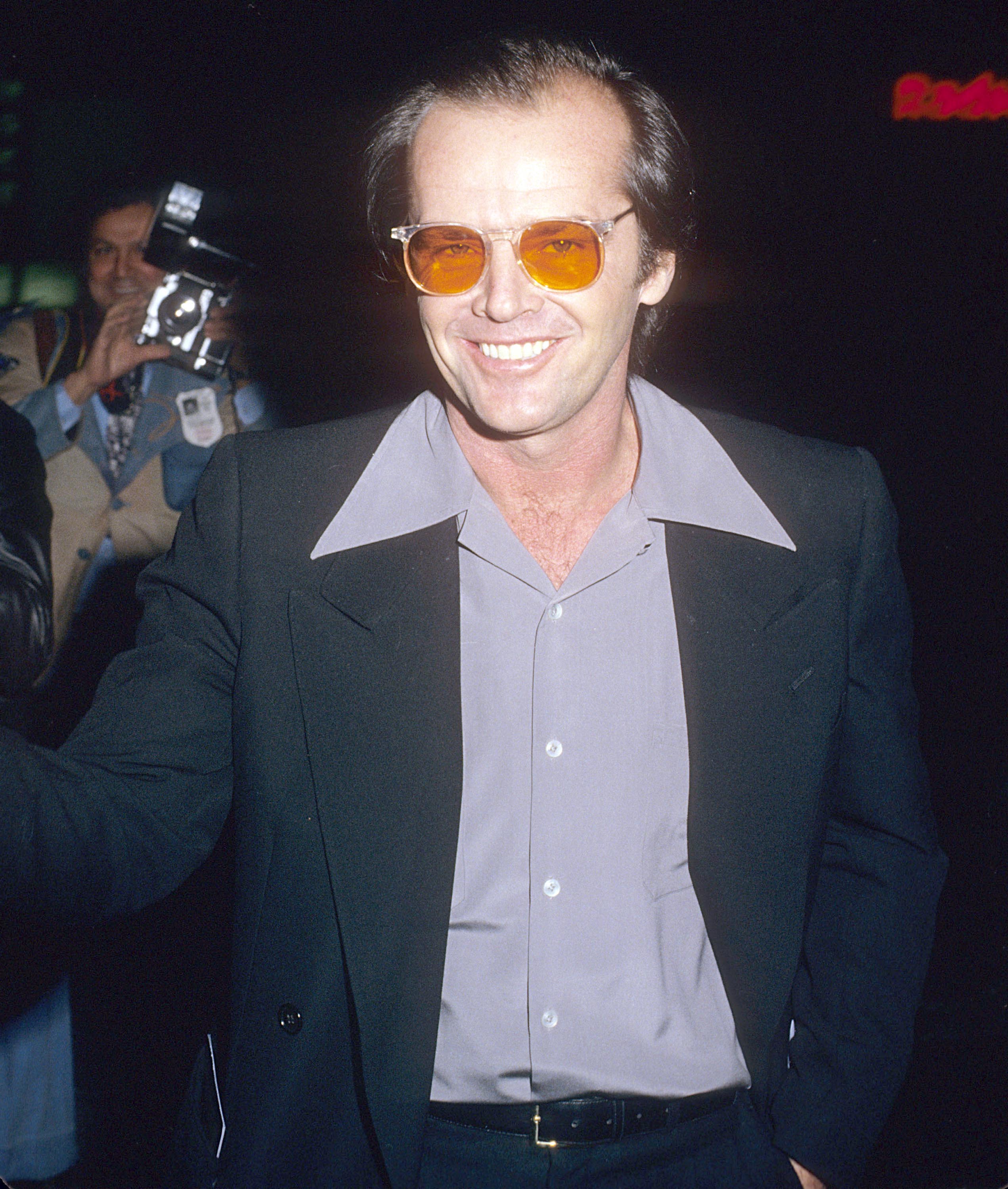 Jack Nicholson, fotografiert von Paparazzi in New York City 1975 | Quelle: Getty Images