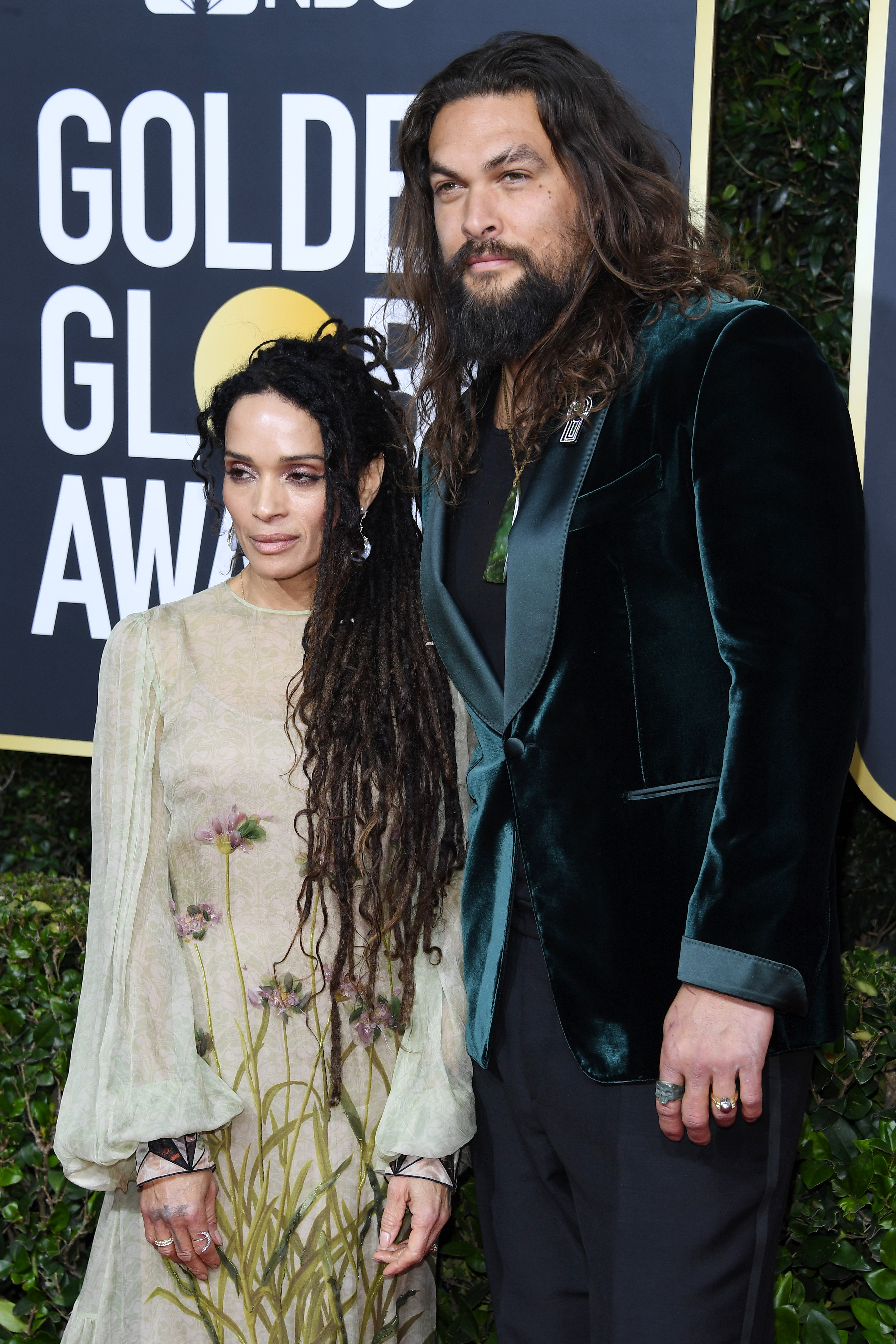 Lisa Bonet und Jason Momoa besuchen die 77. jährlichen Golden Globe Awards am 5. Januar 2020 in Beverly Hills, Kalifornien. | Quelle: Getty Images