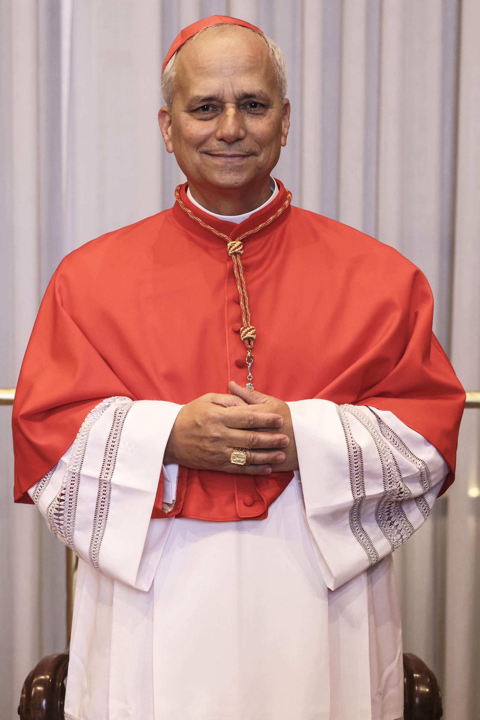Papst Leo XIV. posiert für ein Porträt als neu ernannter Kardinal im Vatikan am 30. September 2023. | Quelle: Getty Images