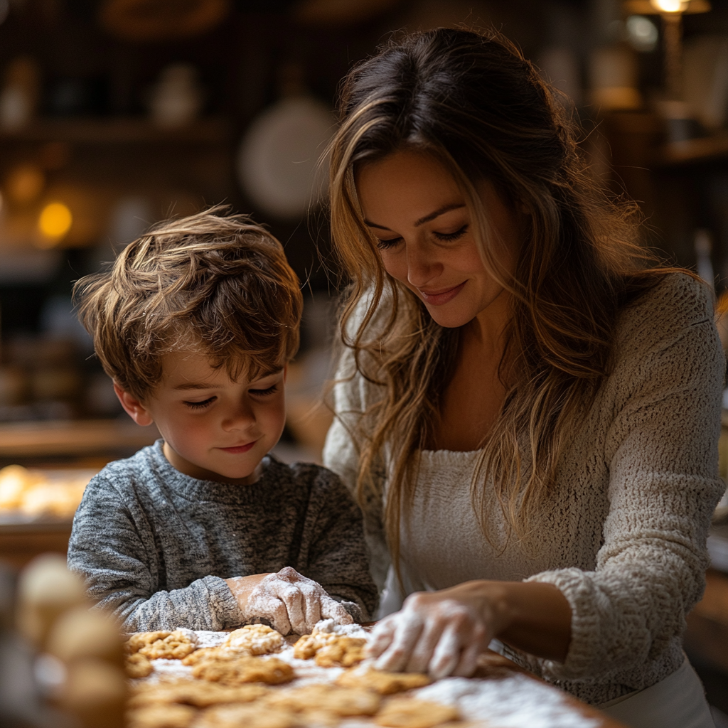 Gemeinsam Kekse backen | Quelle: Midjourney