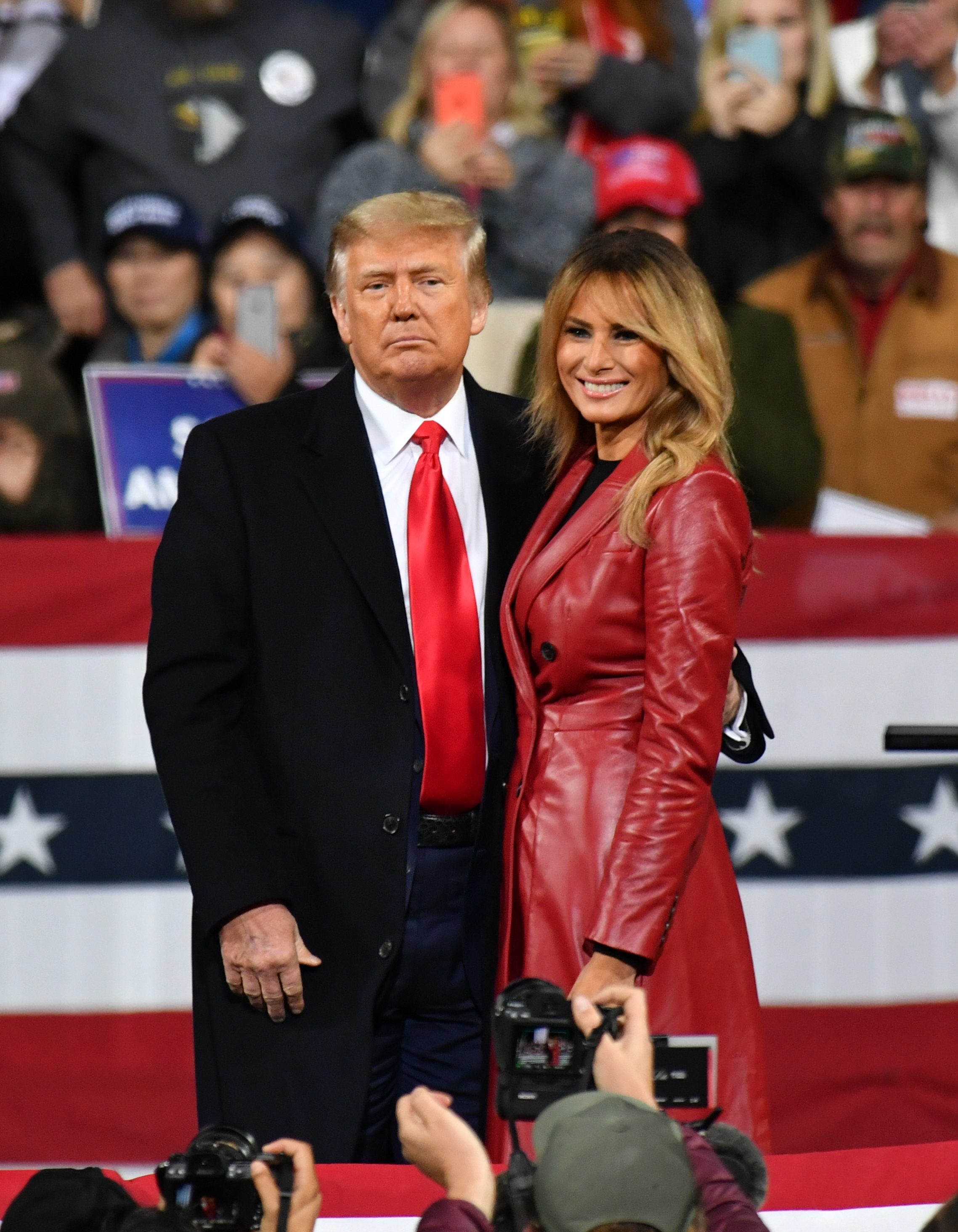 Donald und Melania Trump, fotografiert am 5. Dezember 2020. | Quelle: Getty Images