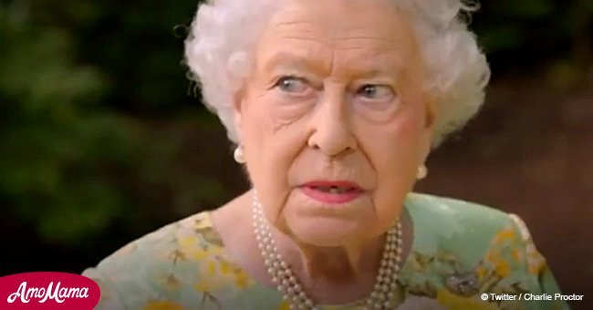 Queen Elizabeth machte einen Witz, nachdem ein Hubschrauber ihre Rede unterbrach 