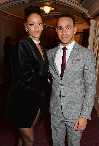 Rihanna und Lewis Hamilton, British Fashion Awards, London, 2014 | Quelle: Getty Images