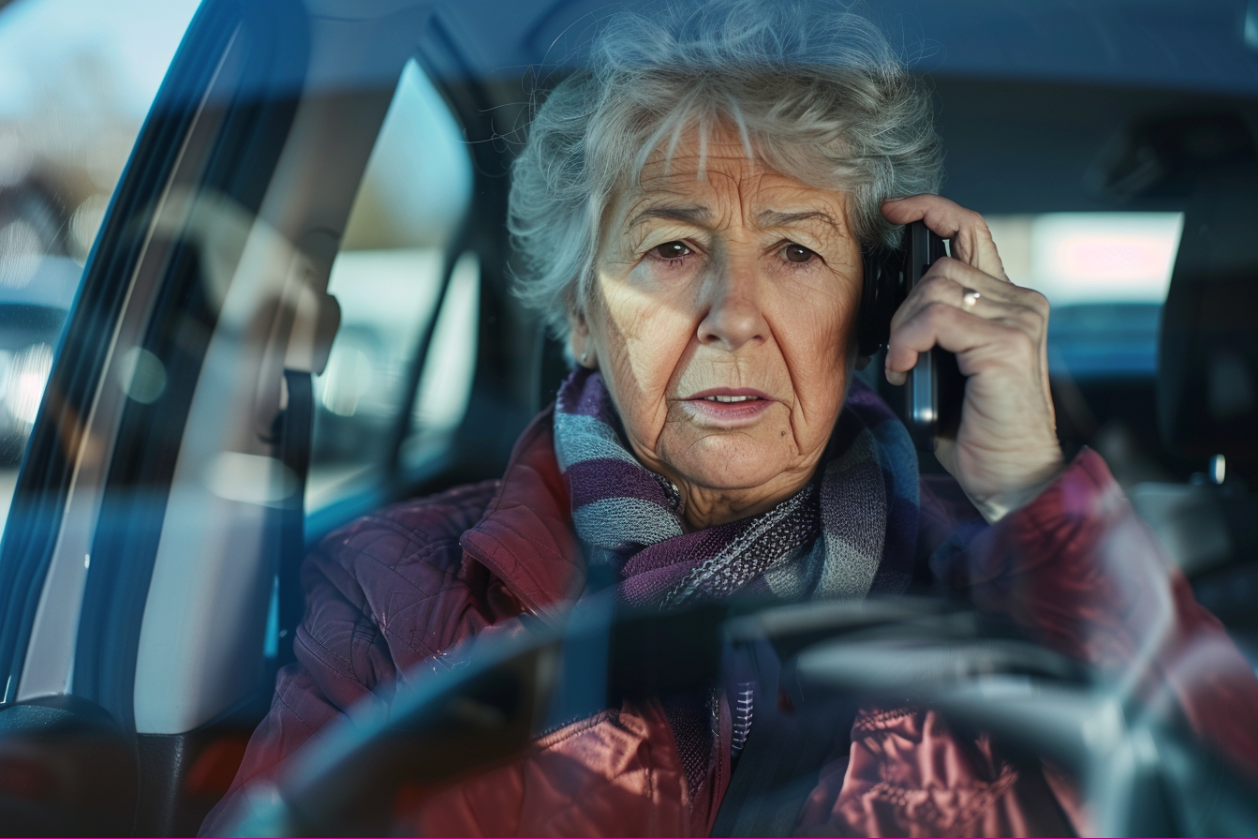 Eine Frau spricht am Telefon | Quelle: MidJourney