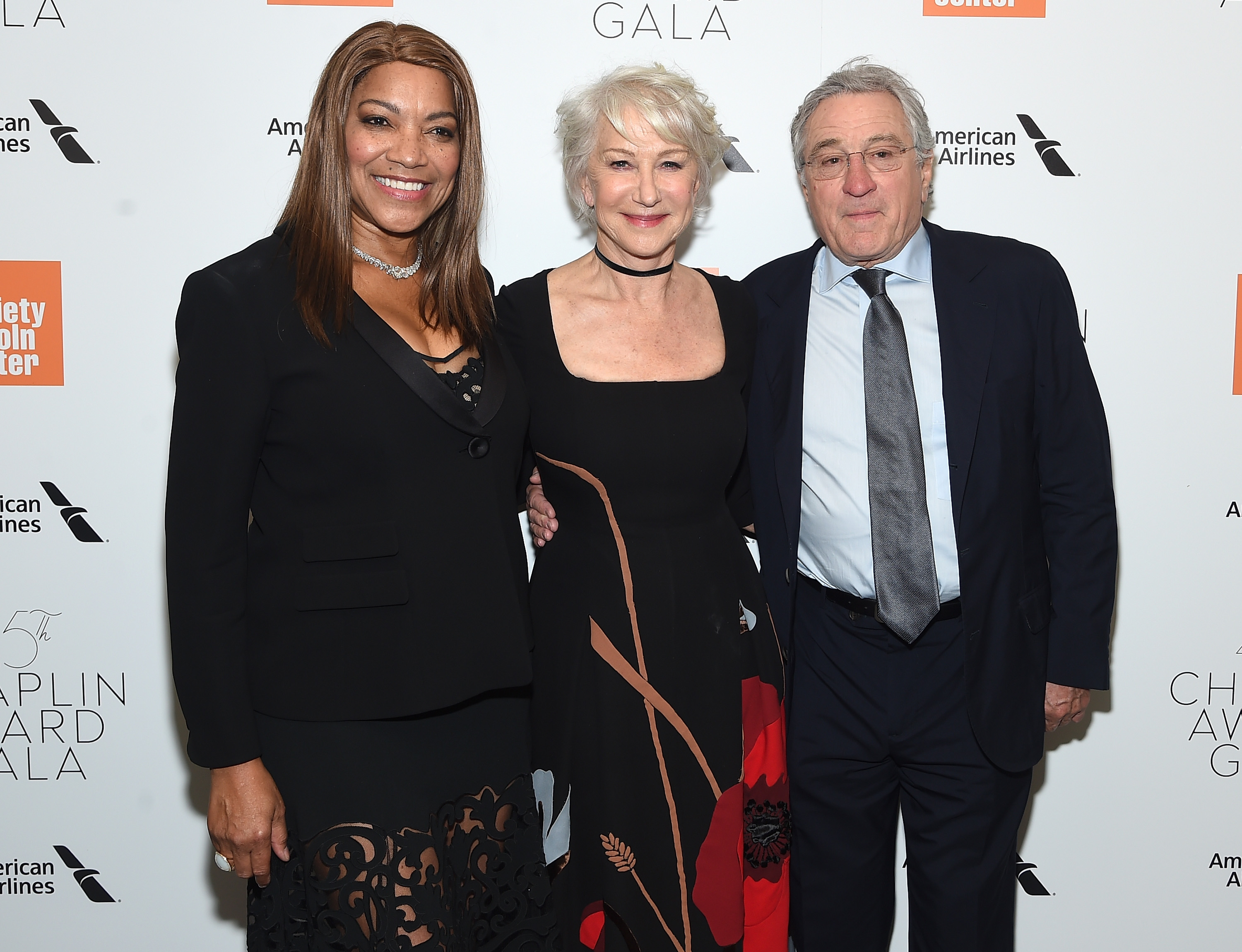 Grace Hightower, Helen Mirren und Robert De Niro bei der 45. Chaplin Award Gala am 30. April 2018 in New York City | Quelle: Getty Images