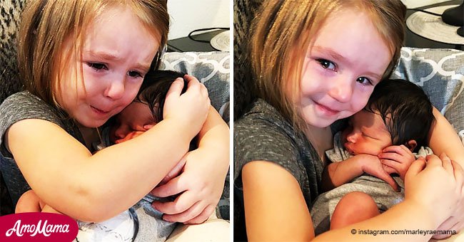 Ein emotionaler Moment: Ein Mädchen umarmt ihre Cousine und das ist so rührend!