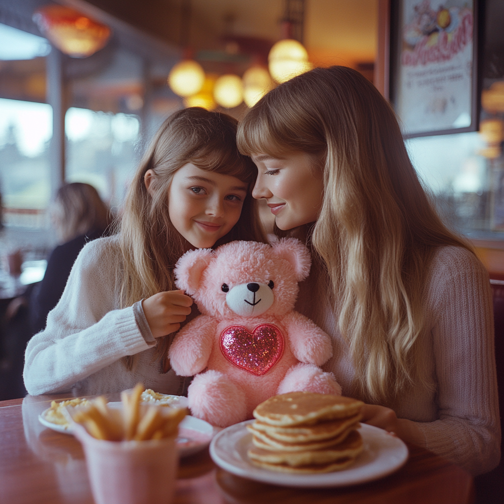 Eine Mutter und ihre Tochter beim Brunch | Quelle: Midjourney