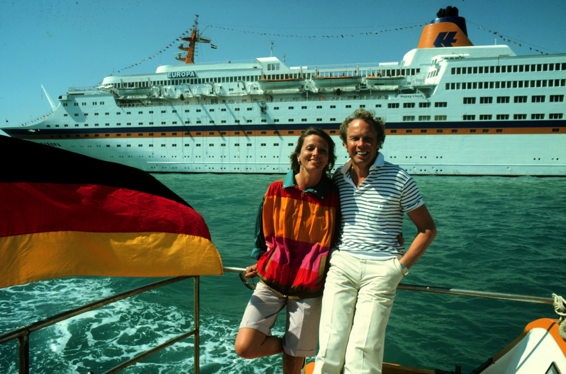 Peter Kraus und Ehefrau Ingrid auf der Kreuzfahrt MS "Europa", Ägypten und Jordanien | Quelle: Getty Images