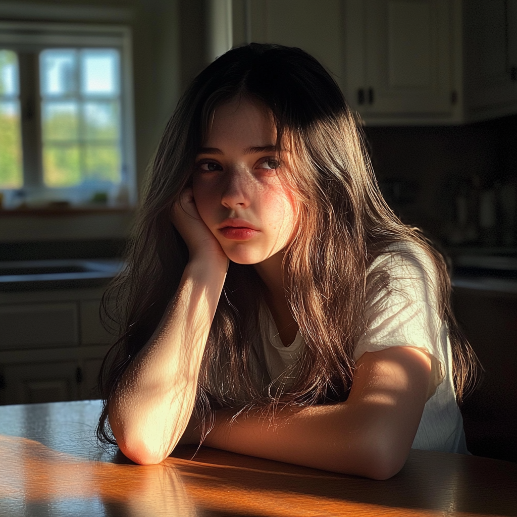 Ein aufgeregtes Teenager-Mädchen | Quelle: Midjourney