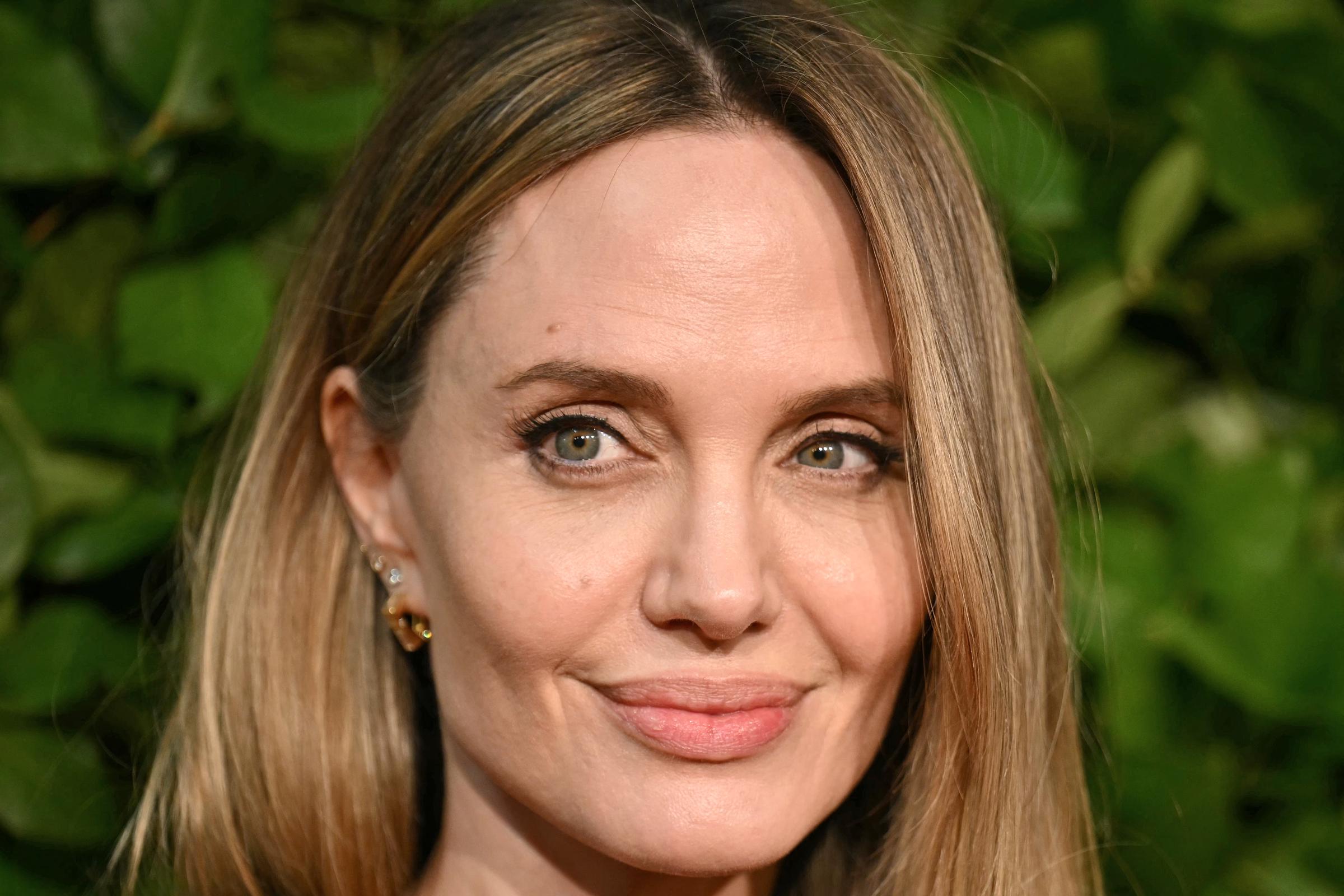 Angelina Jolie nimmt 2025 an der Verleihung des „Maltin Modern Master Award“ im Rahmen des 40. Santa Barbara International Film Festivals teil. Monate bevor ihr Pickleball-Ausflug mit Pax und Shiloh im Internet für Diskussionen sorgte, trat die Schauspielerin auf dem Festival in einem Outfit auf, das weit weniger Aufmerksamkeit auf sich zog. | Quelle: Getty Images