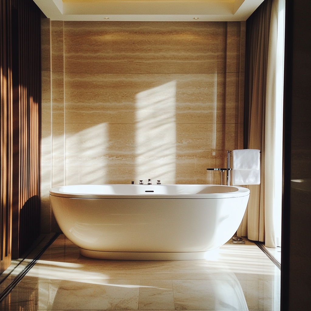 Ein Hotelbad | Quelle: Midjourney
