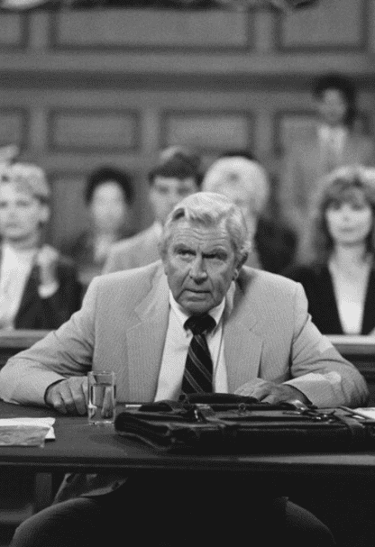 Andy Griffith als Benjamin Matlock in "Matlock". | Quelle: Getty Images