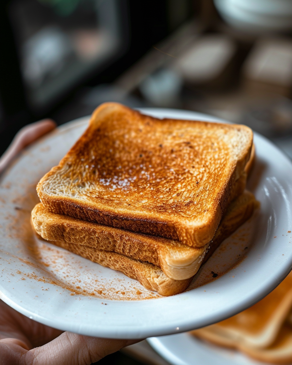 Ein Teller mit Toast | Quelle: Midjourney