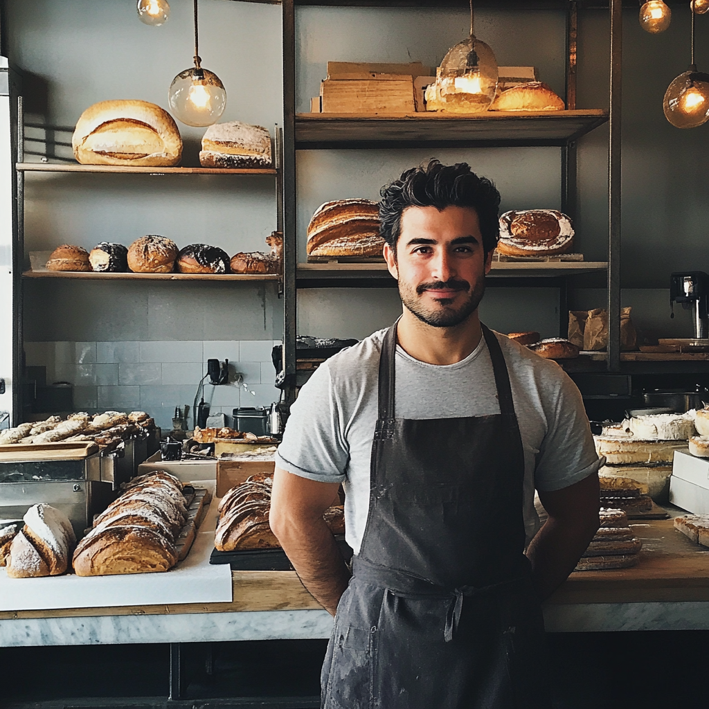 Ein Bäcker in einer Bäckerei | Quelle: Midjourney