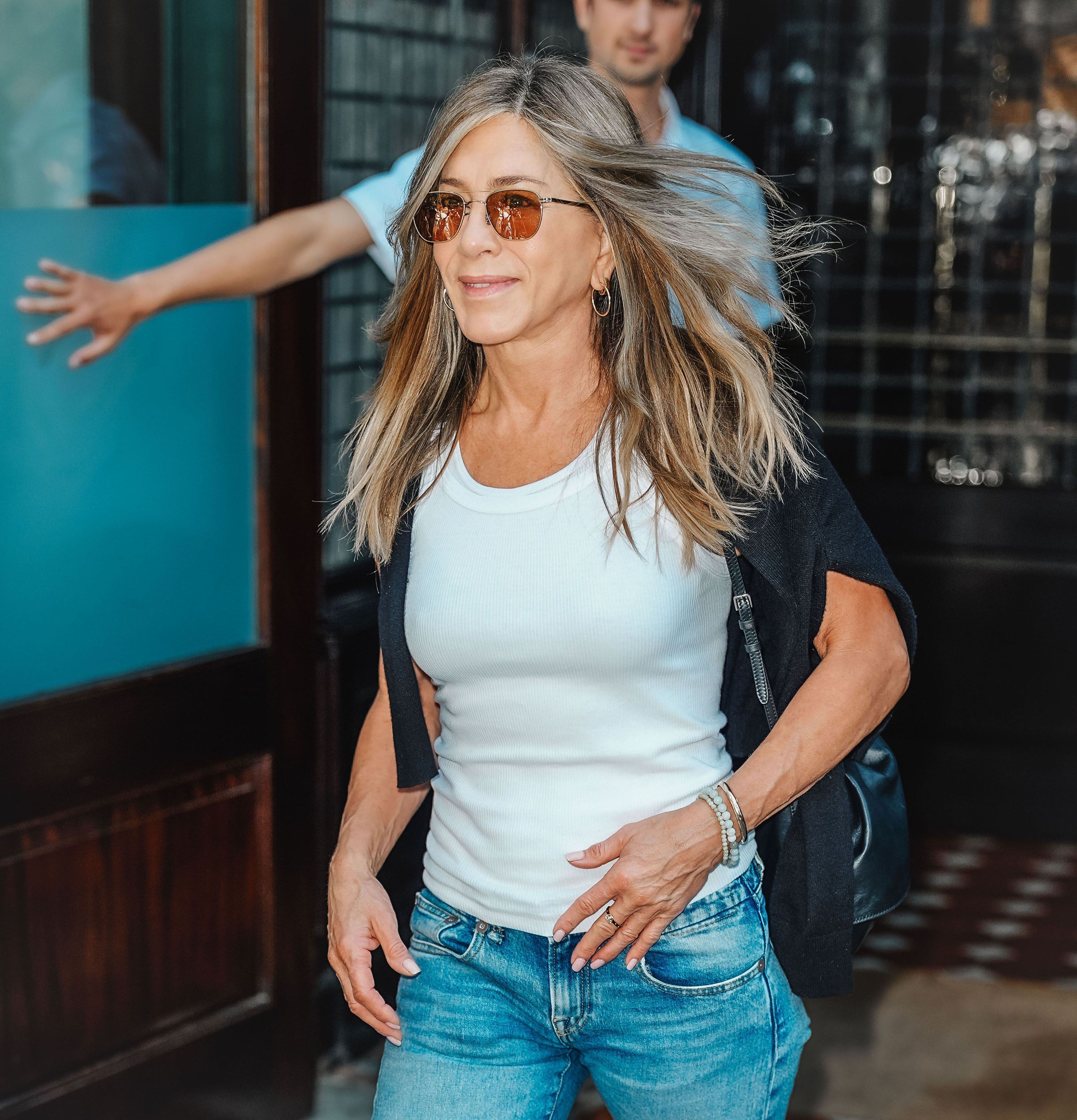 Jennifer Aniston ist während der New York Fashion Week am 11. September 2025 in New York City zu sehen. | Quelle: Getty Images
