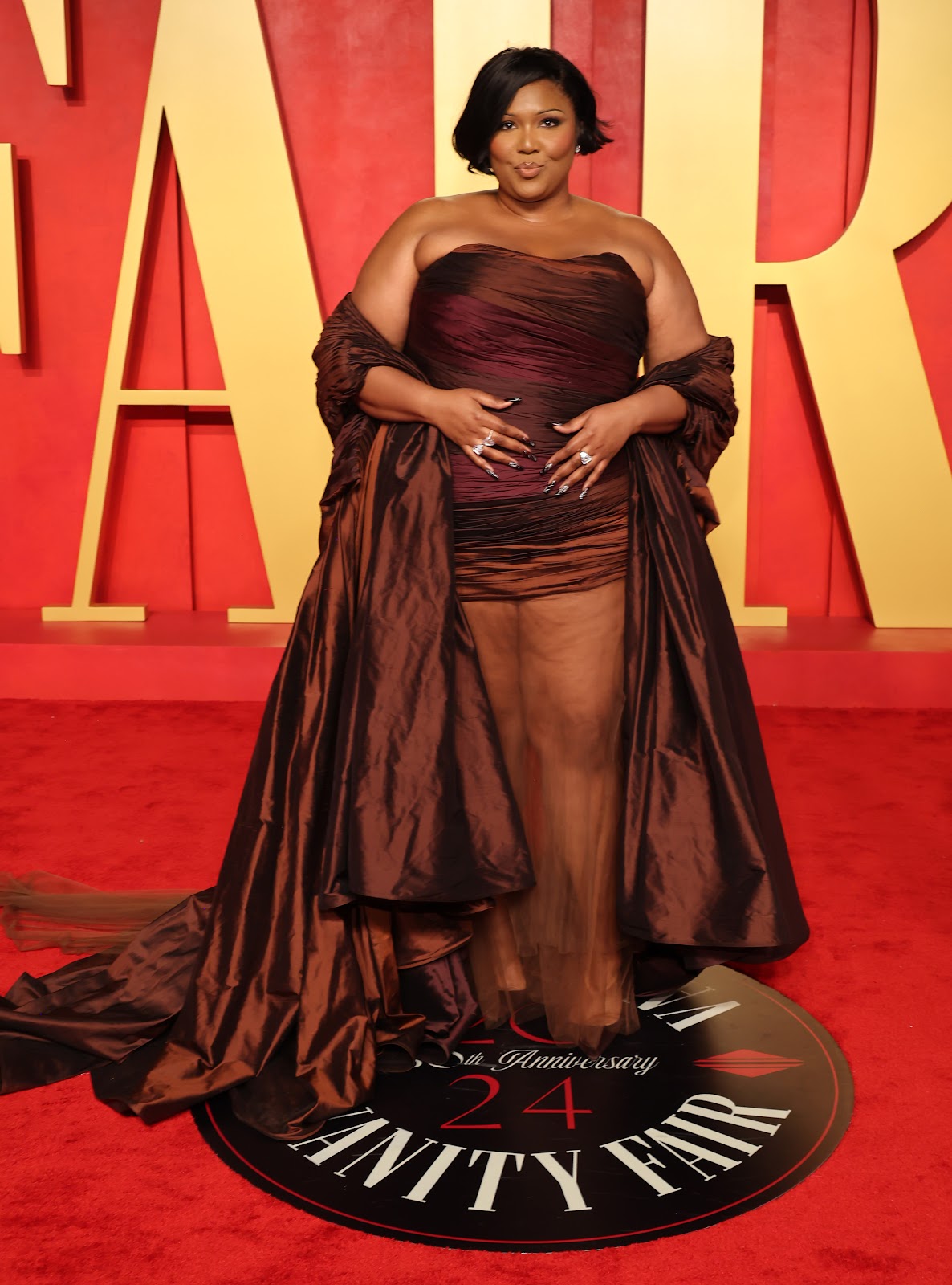 Lizzo besucht die Vanity Fair Oscar Party am 10. März 2024 in Beverly Hills, Kalifornien. | Quelle: Getty Images