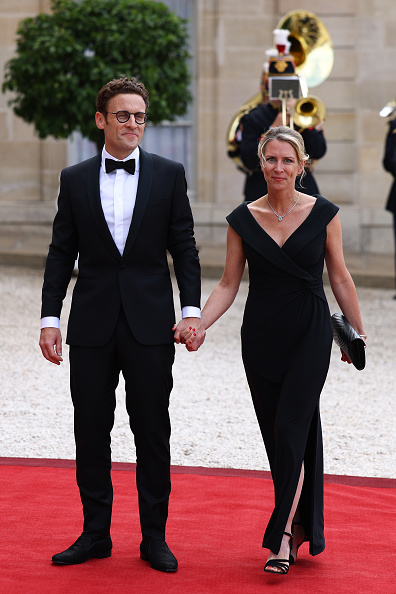 Laurent Macron und seine Frau Sabine beim Staatsdinner für Joe Biden, Juni 2024 | Quelle: Getty Images