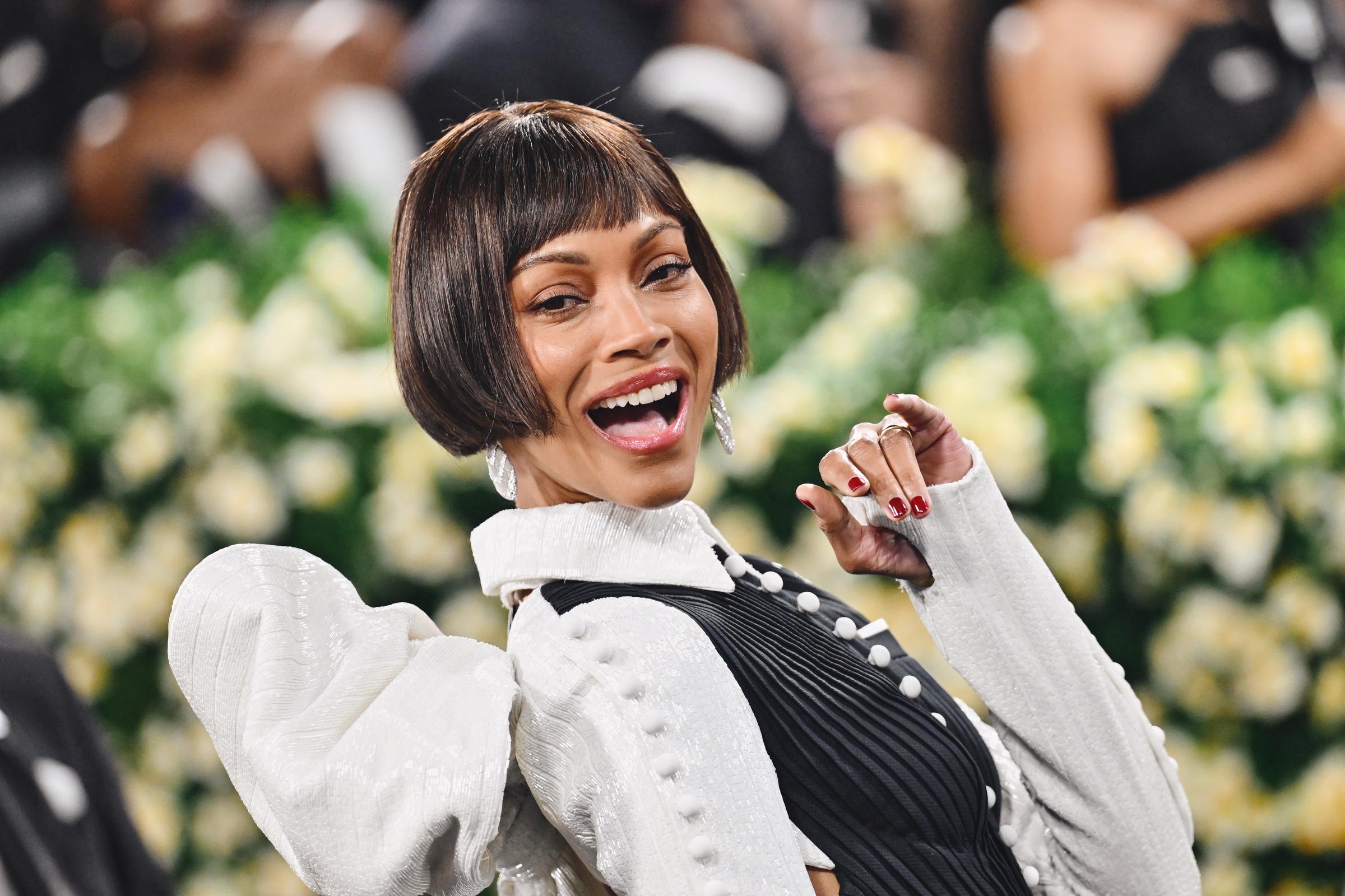 Zoe Saldaña besucht die Met Gala zur Feier von „Superfine: Tailoring Black Style“ im Metropolitan Museum of Art in New York City, am 5. Mai 2025 | Quelle: Getty Images