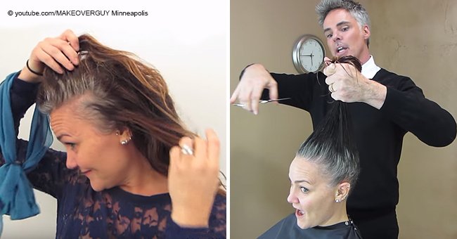 Eine 41-Jährige, die müde davon war, ihre grauen Haare zu verstecken, ändert ihren Look