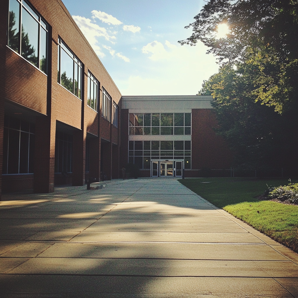Das Äußere eines Community College | Quelle: Midjourney