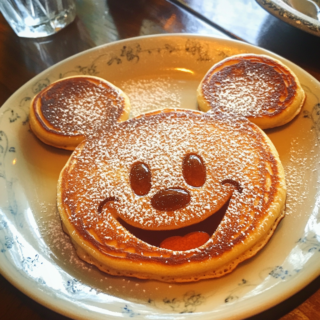 Ein süßer Pfannkuchen auf einem Teller | Quelle: Midjourney