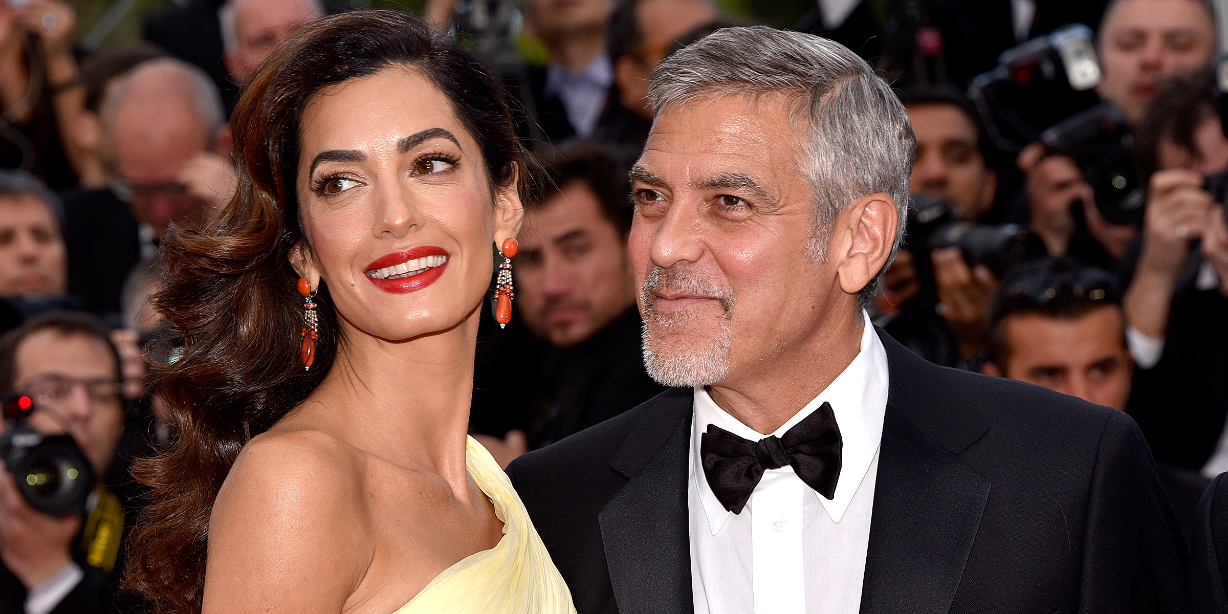 Amal und George Clooney | Quelle: Getty Images