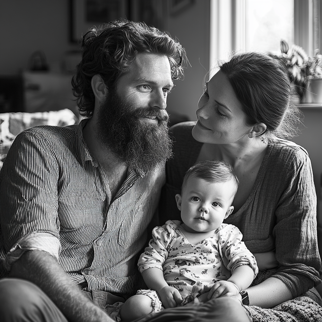 Eine Familie mit einem kleinen Jungen | Quelle: Midjourney