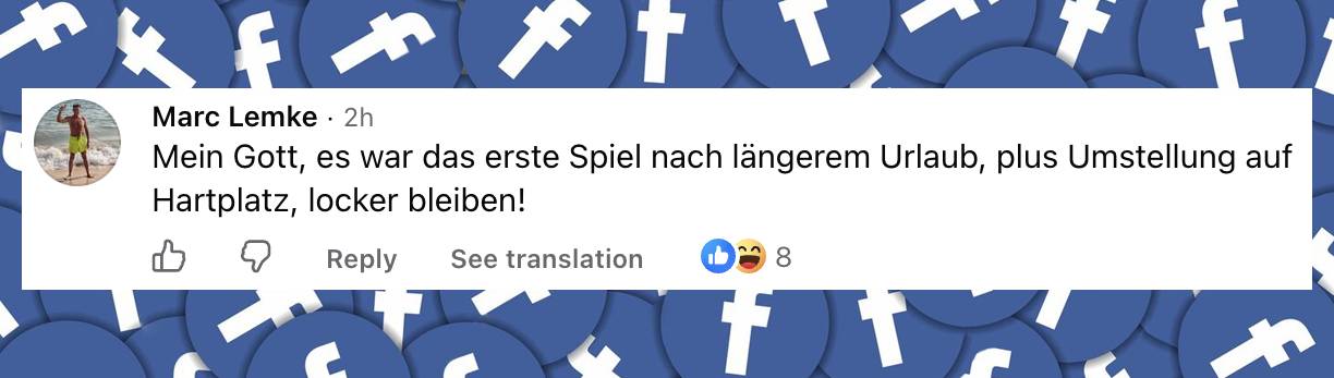 Positiver Kommentar eines Fans | Quelle: Facebook