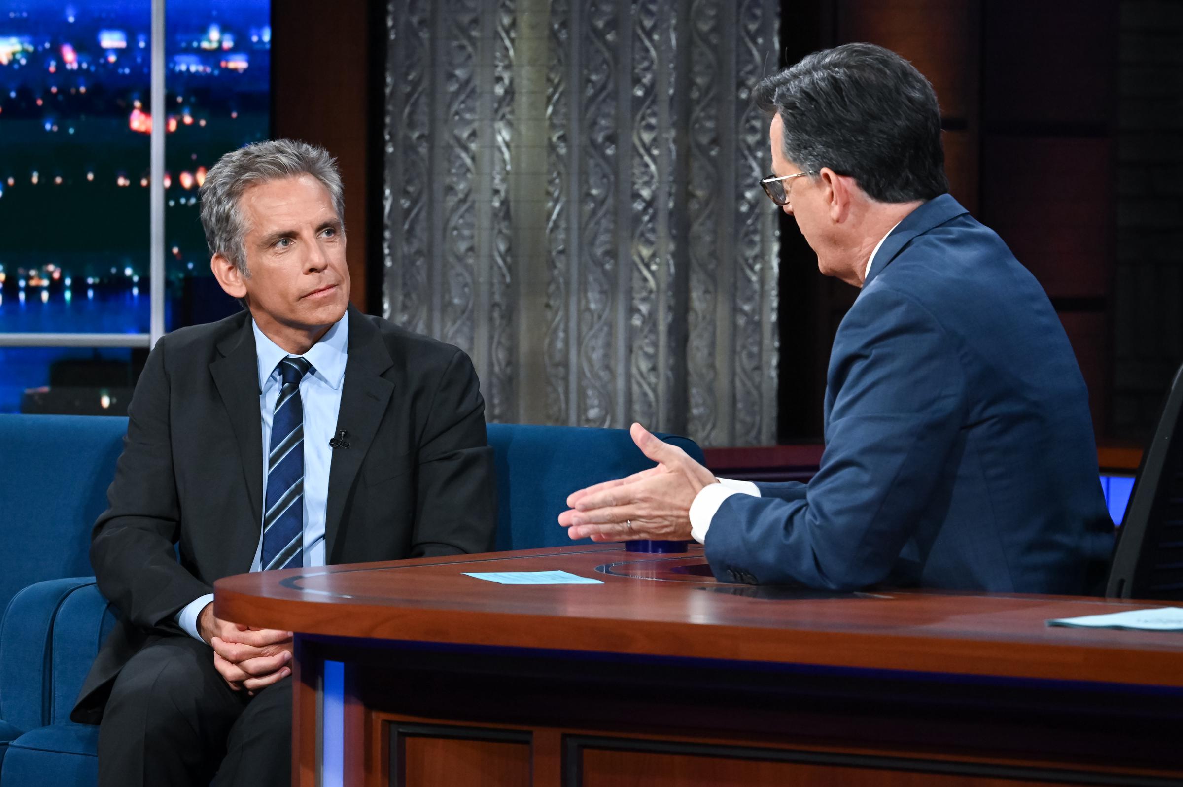 Ben Stiller während der „The Late Show with Stephen Colbert“ am 9. August 2022 | Quelle: Getty Images