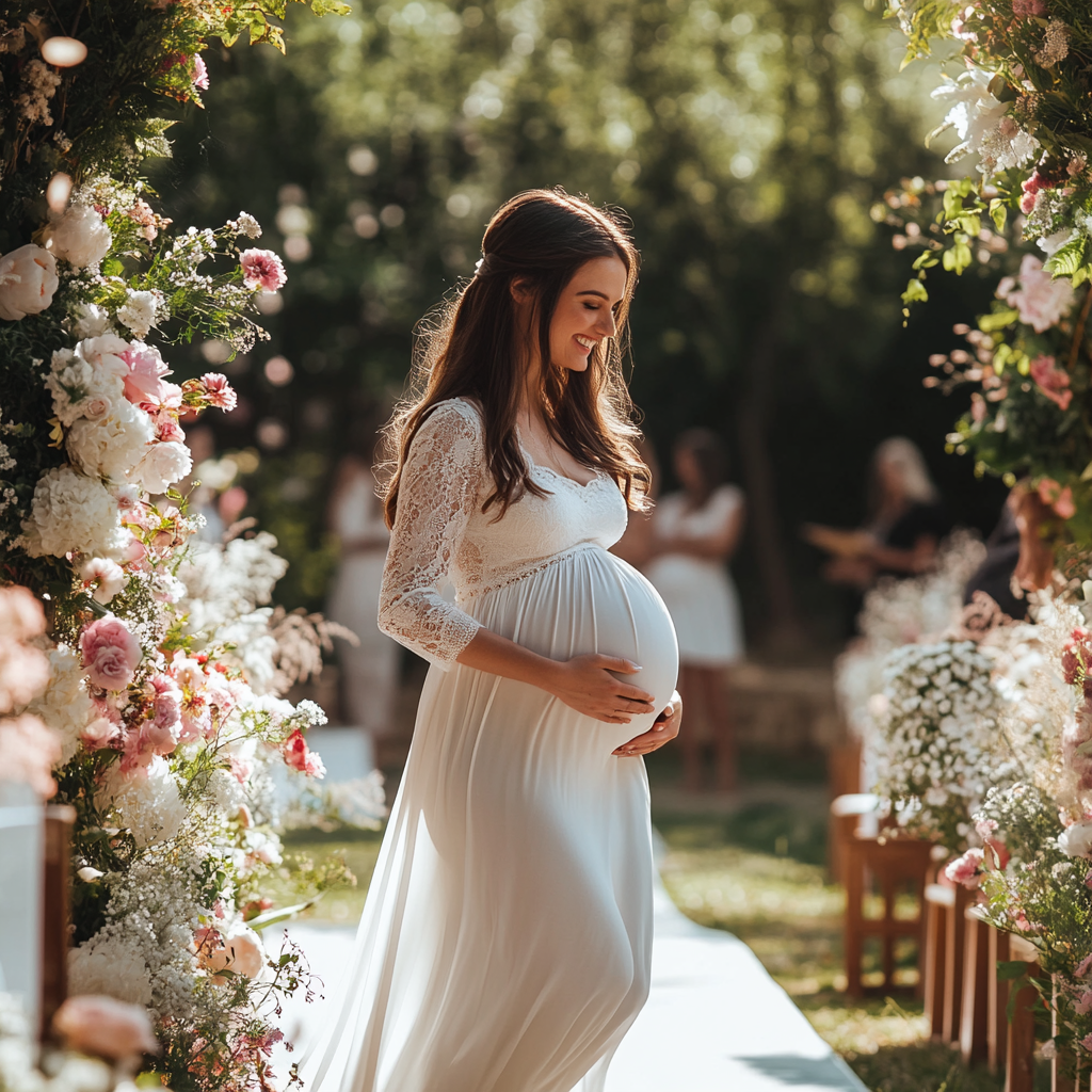 Anna an ihrem Hochzeitstag | Quelle: Midjourney