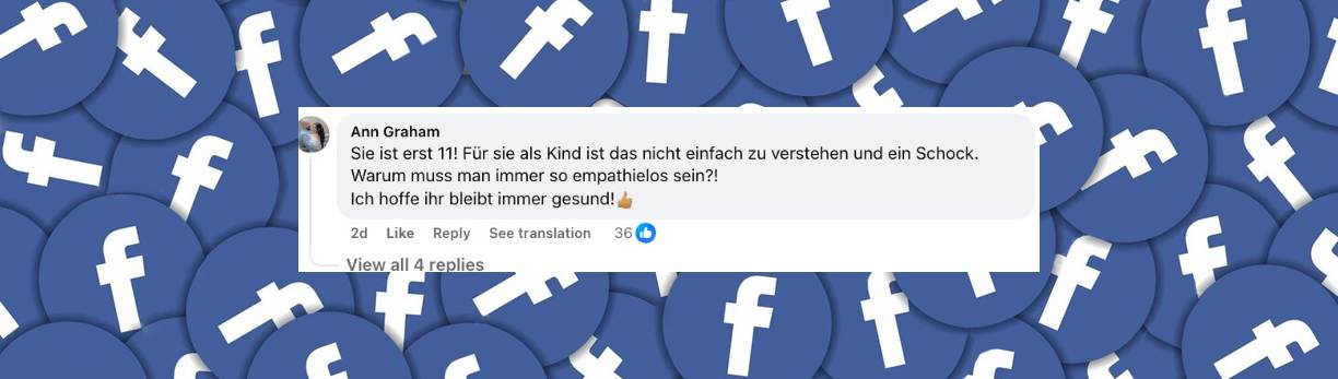 Besorgter Kommentator unter dem Video von Laila | Quelle: facebook.com/punkt12