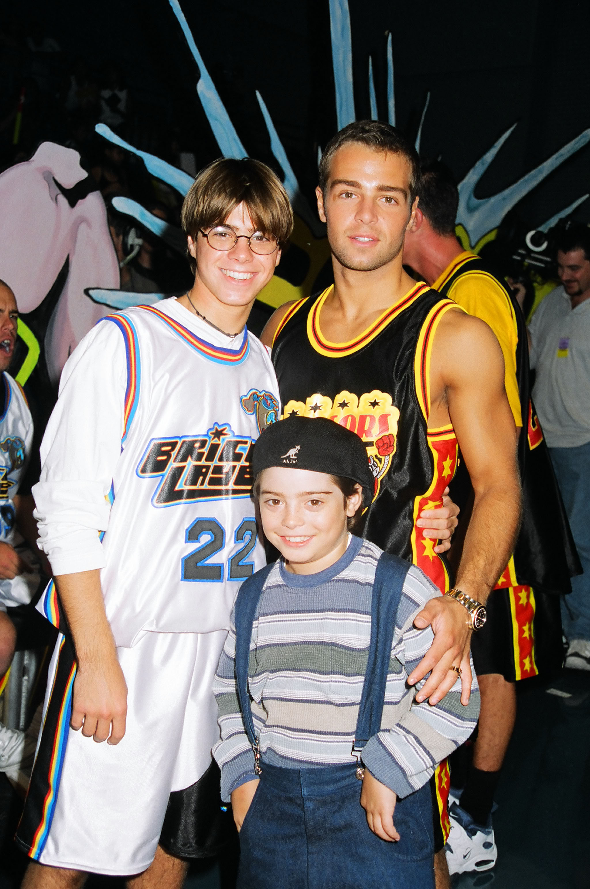 Matthew, Andrew und Joey Lawrence bei MTV's Rock n' Jock Basketball 1996 am 18. September 1996 | Quelle: Getty Images