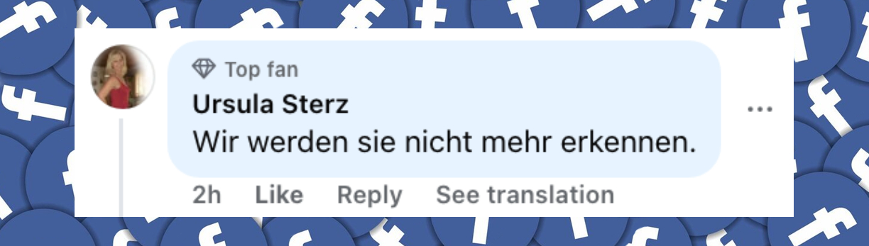 Nutzer-Kommentar | Quelle: Facebook/BUNTE