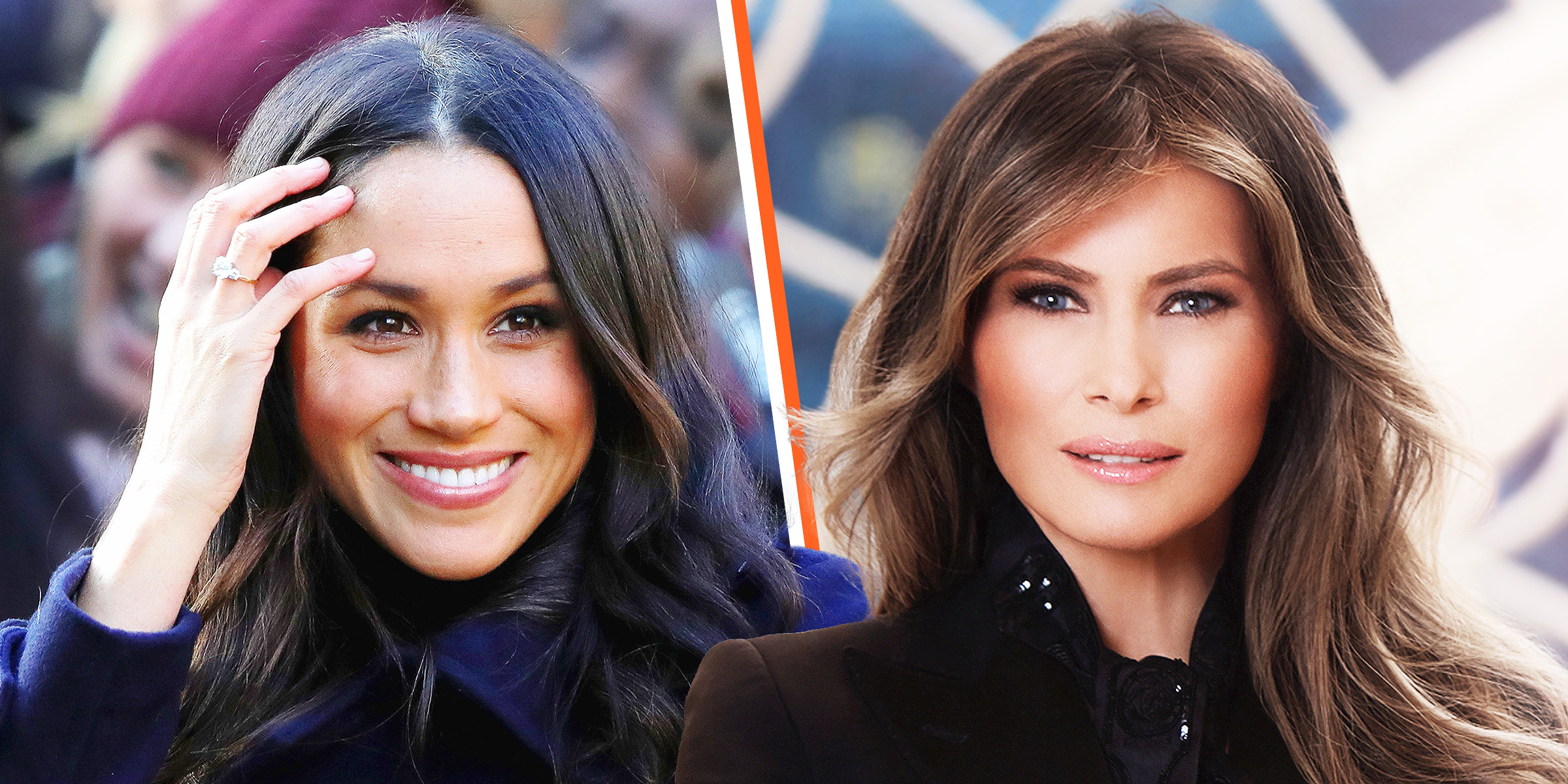 Meghan Markle und Melania Trump | Quelle: Getty Images