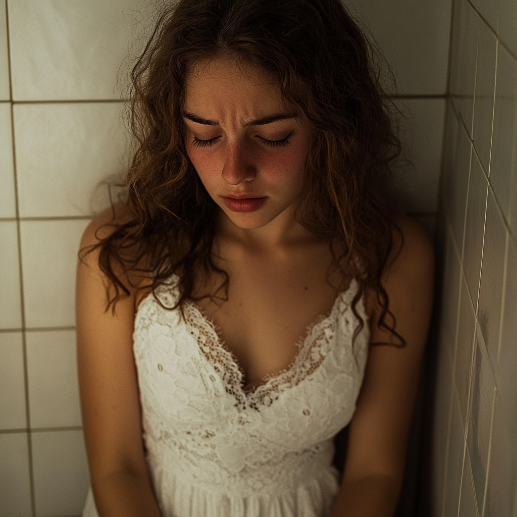 Eine aufgebrachte Frau | Quelle: Midjourney