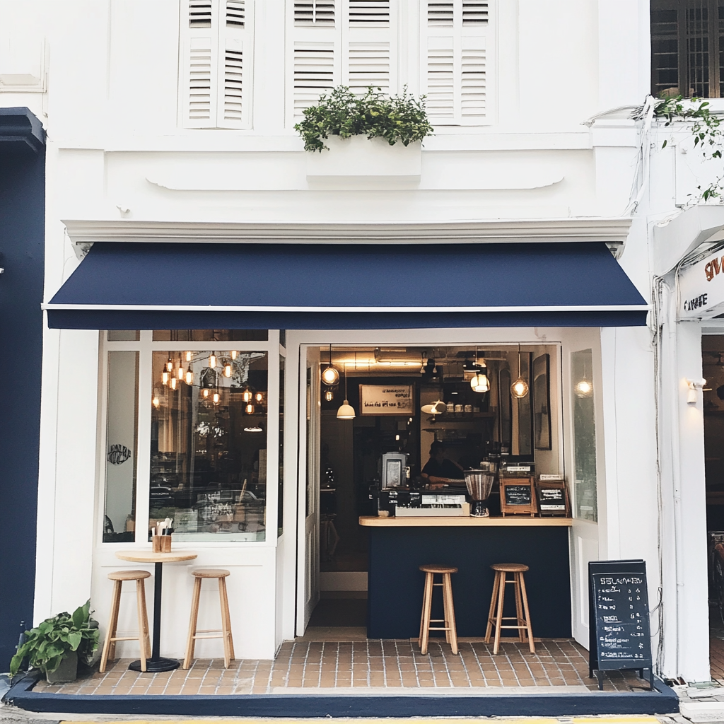 Das Äußere eines hübschen Cafés | Quelle: Midjourney