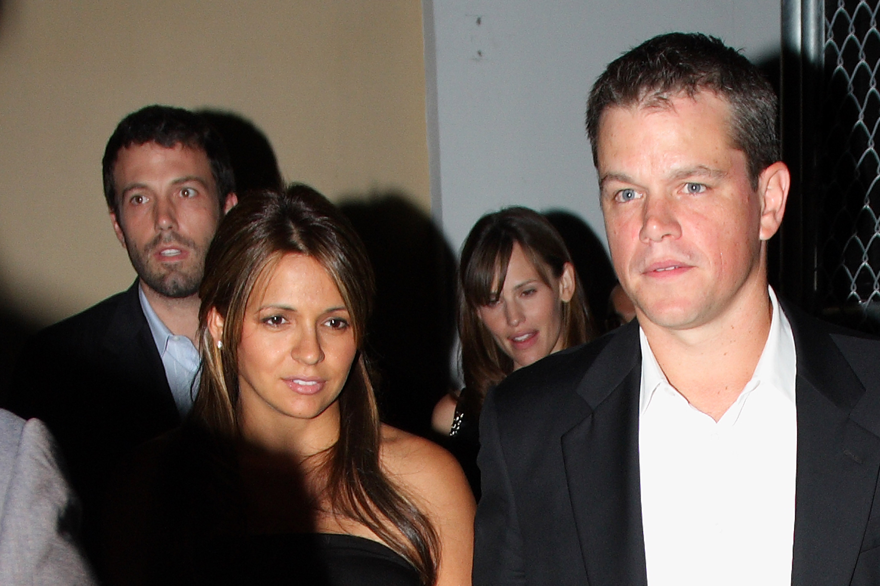 Ben Affleck, Jennifer Garner, Matt Damon, und Luciana Barroso am 2. August 2008 | Quelle: Getty Images