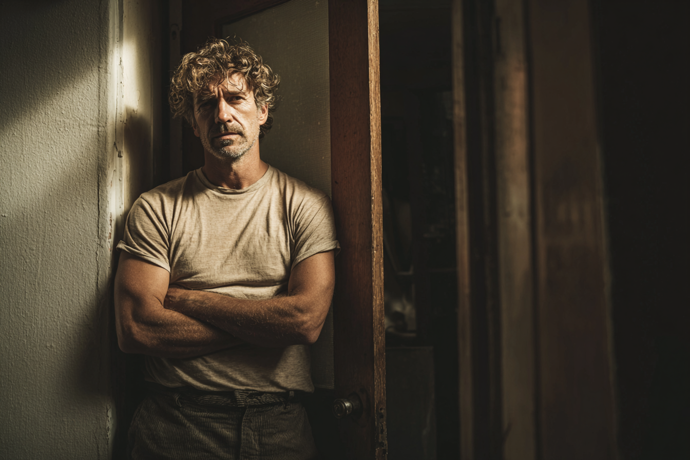 Ein Mann, der mit verschränkten Armen steht | Quelle: Midjourney