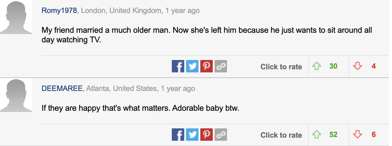 Kommentare von Internetnutzern aus dem Jahr 2022 | Quelle: Daily Mail UK
