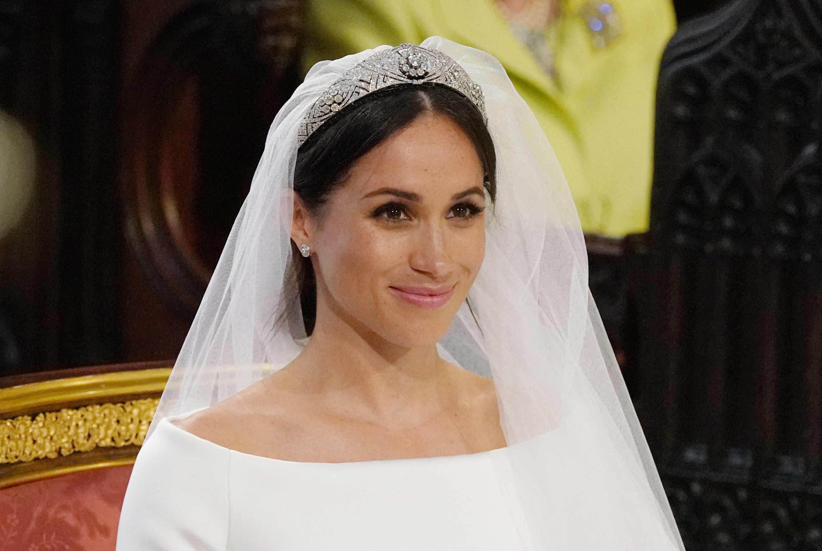 Meghan Markle an ihrem Hochzeitstag in Windsor, England am 19. Mai 2018 | Quelle: Getty Images