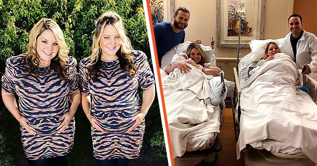 Schwangere Zwillingsschwester brachte ihre Babys am selben Tag und im selben Krankenhaus zur Welt | Quelle: Instagram/jalynnecrawford
