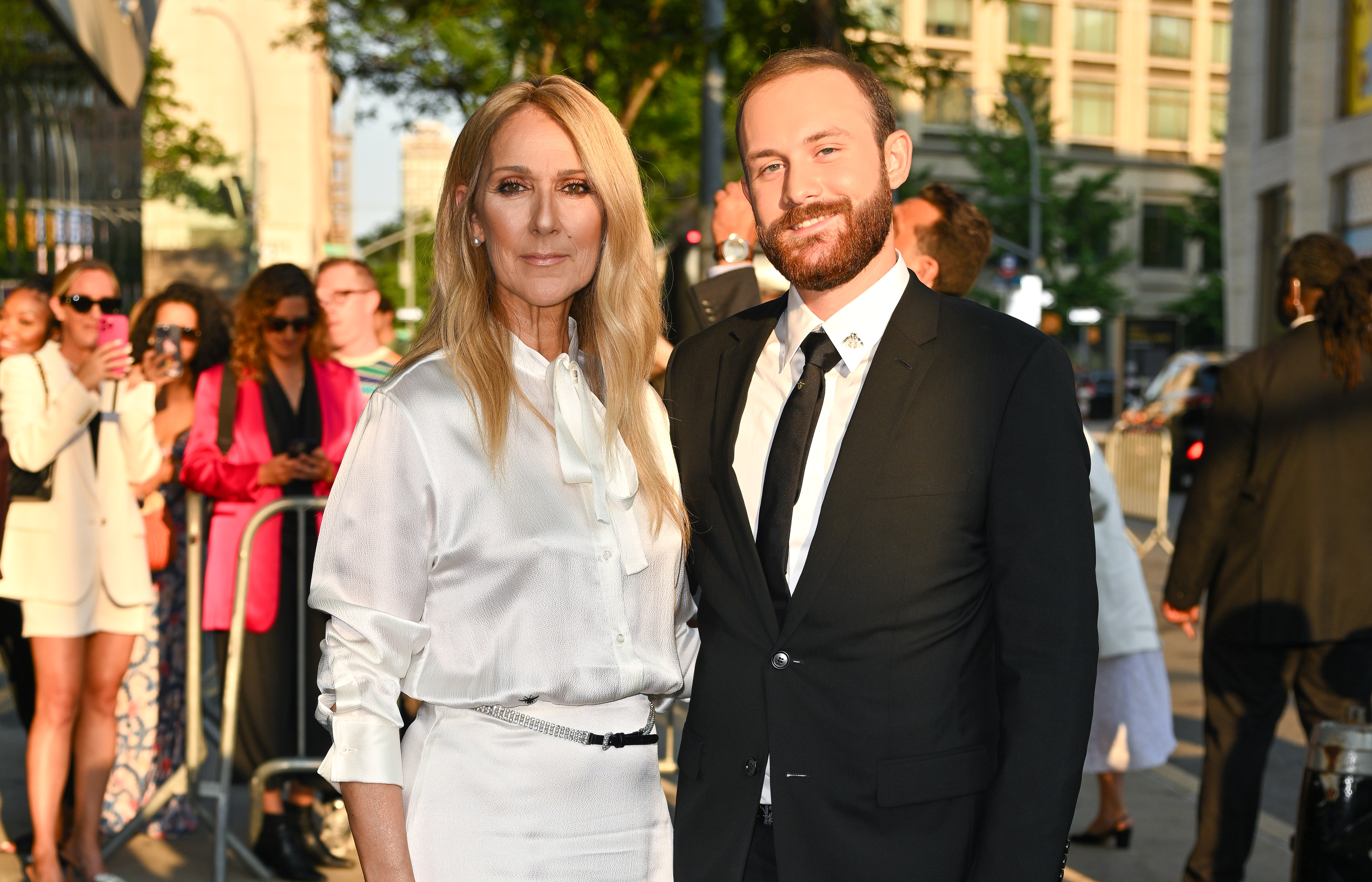 Celine Dion und Rene-Charles Angélil wurden am 17. Juni 2024 vor der Veranstaltung "I Am: Celine Dion" in New York gesehen. | Quelle: Getty Images