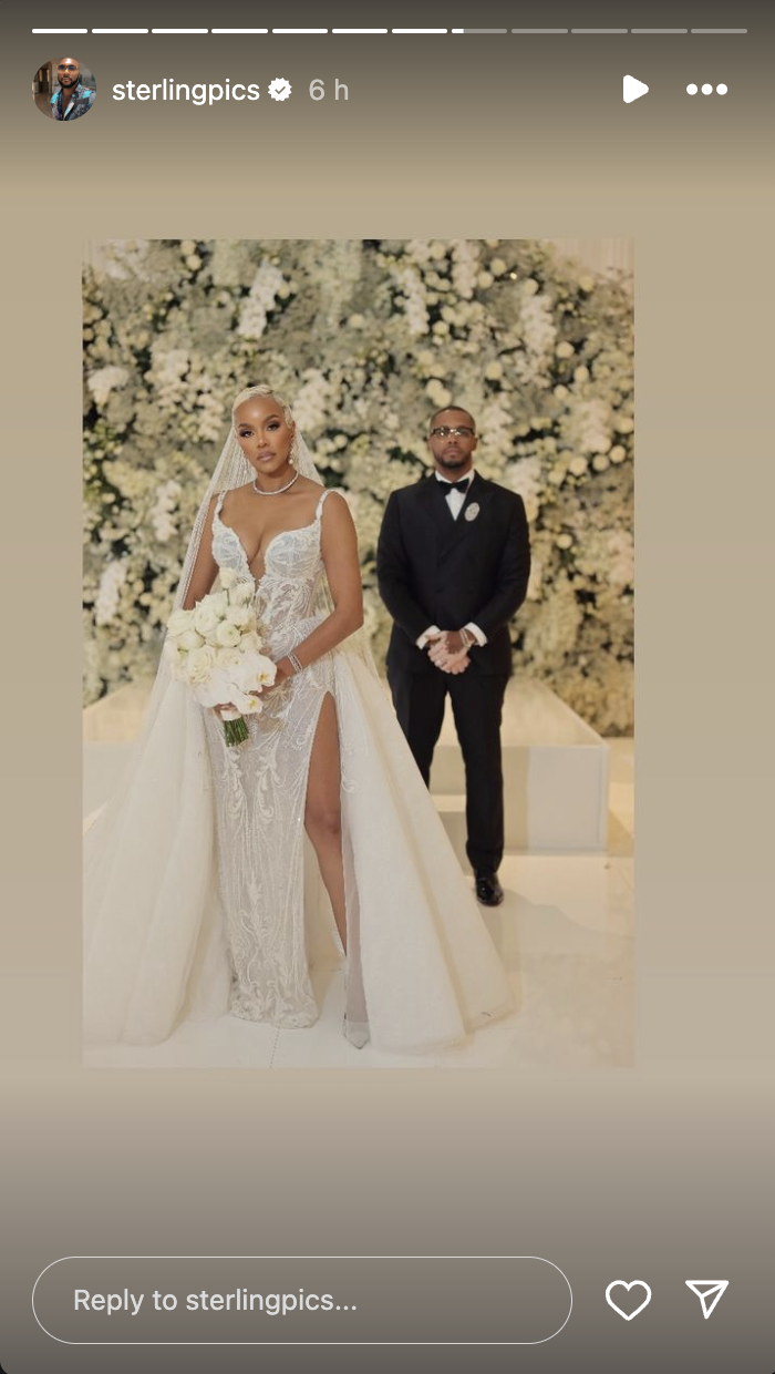 LeToya Luckett und Taleo Coles posieren für ein Foto an ihrem Hochzeitstag, gepostet am 1. August 2024 | Quelle: Instagram/sterlingpics