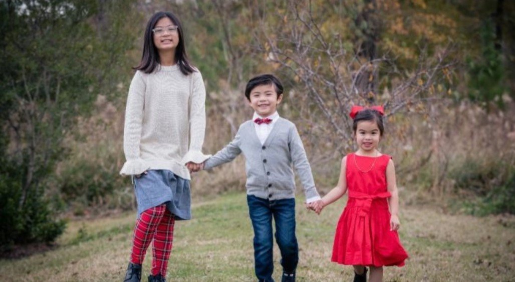 Nguyens drei Kinder Olivia, Edison und Colette | Quelle: GoFundMe