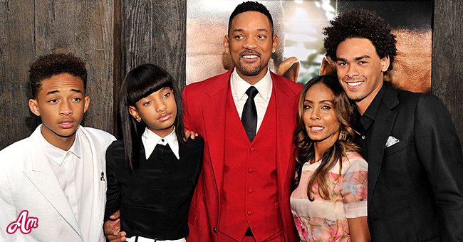 Will Smith, seine Frau Jada Pinkett Smith und ihre drei Kinder Trey, Jaden und Willow. | Quelle: Getty Images