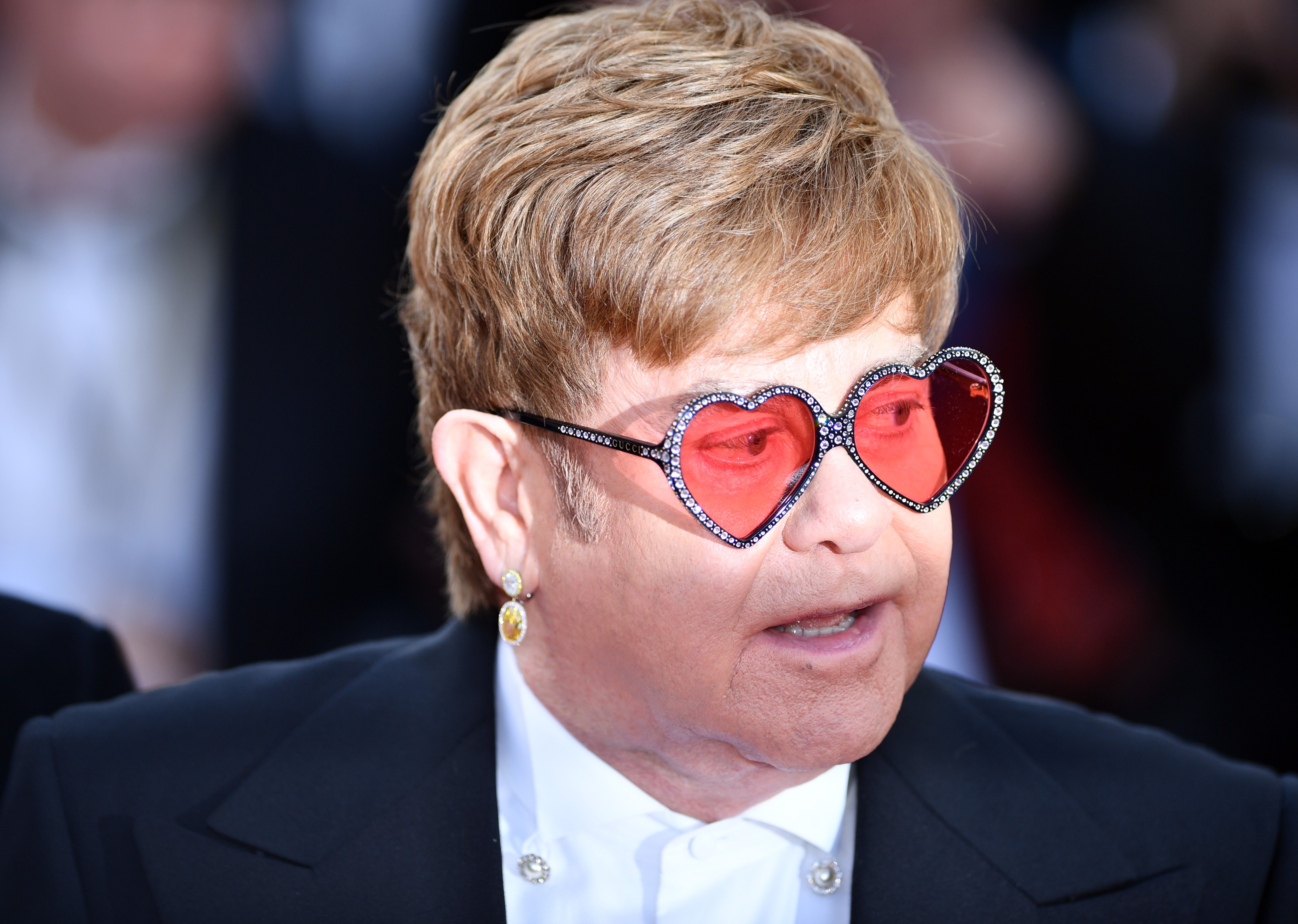 Elton John kommt zur Vorführung des Films "Rocketman" während der 72. jährlichen Filmfestspiele von Cannes in Cannes, Frankreich, am 16. Mai 2019 | Quelle: Getty Images