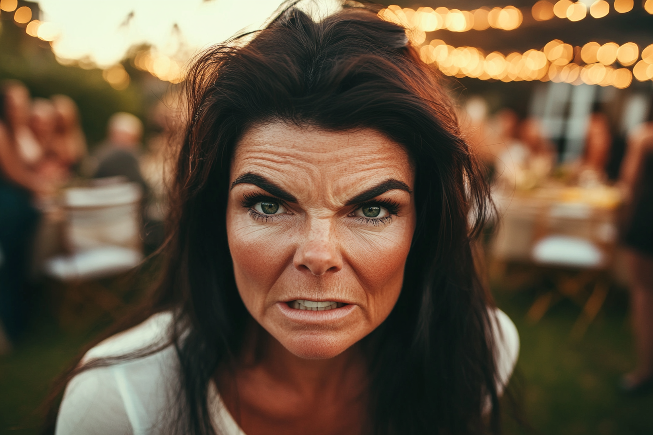 Eine Frau, die verärgert aussieht | Quelle: Midjourney