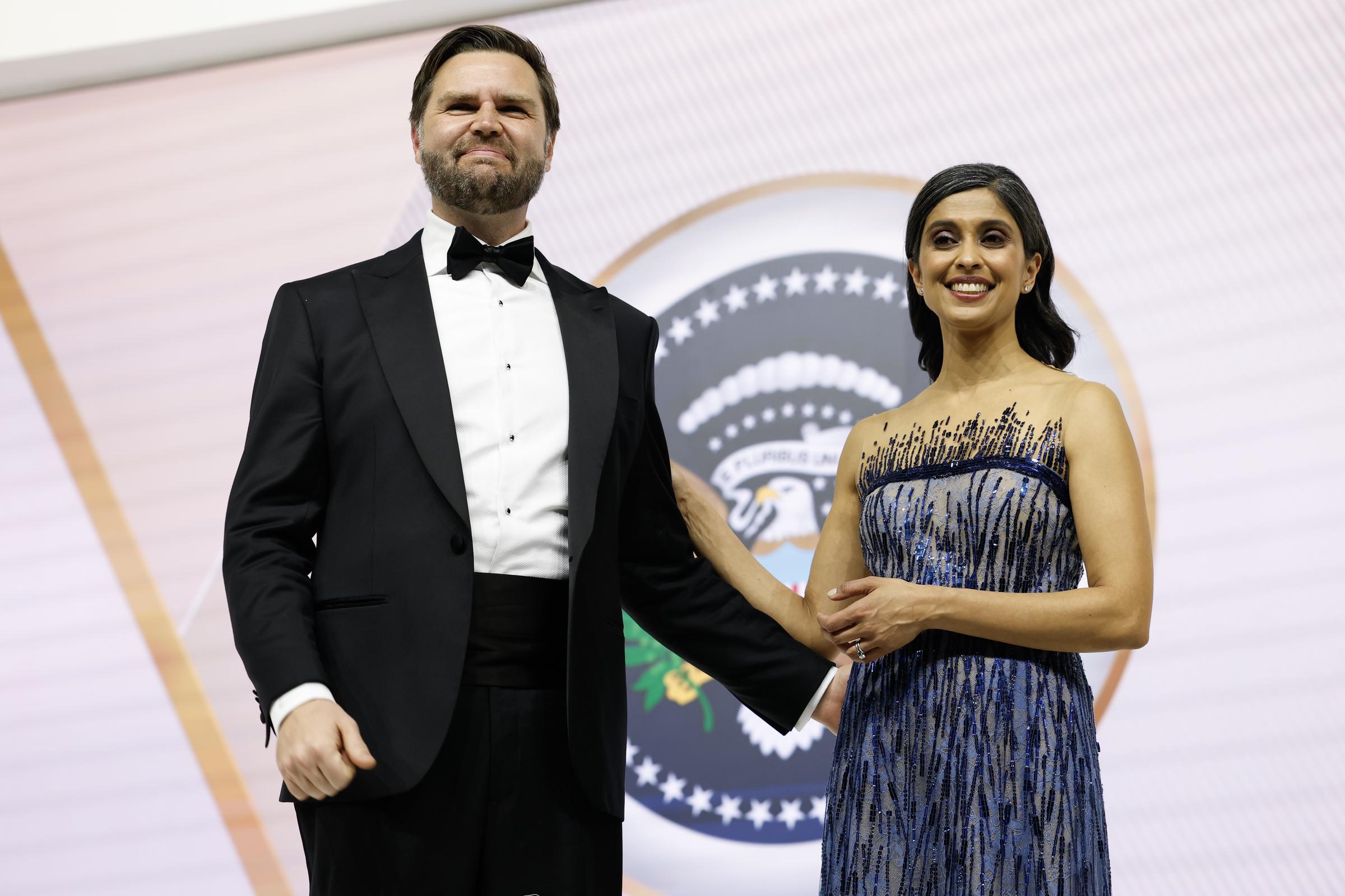 Vizepräsident J.D. Vance und seine Frau Usha auf dem Commander-in-Chief-Ball am 20. Januar 2025 in Washington, DC. | Quelle: Getty Images