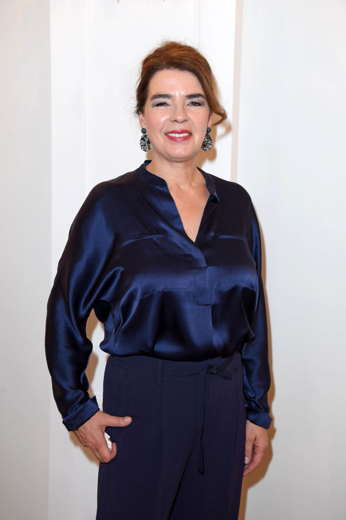 Die deutsche Moderatorin Susanne Daubner bei der Verleihung des Verdienstordens der Bundesrepublik Deutschland, 2018, Berlin | Quelle: Getty Images