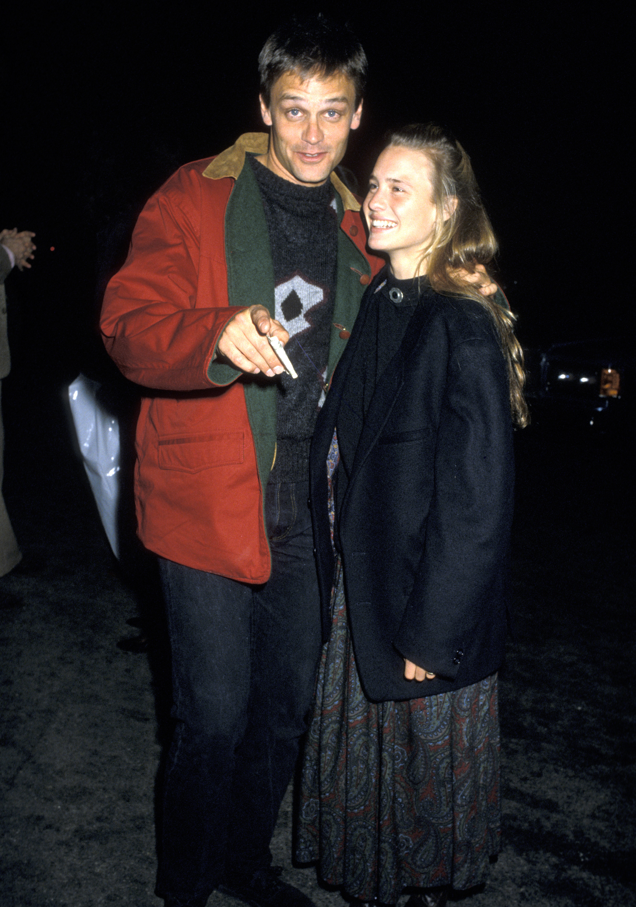 Dane Witherspoon und Robin Wright werden am 7. Januar 1987 im Spago Restaurant in West Hollywood gesichtet. | Quelle: Getty Images